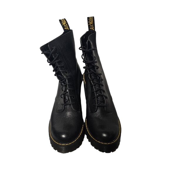 DR, MARTENS Platform Boots Kendra‎ 10-Eye Heel Black Aunt Sally Size 9 - Picture 7 of 11